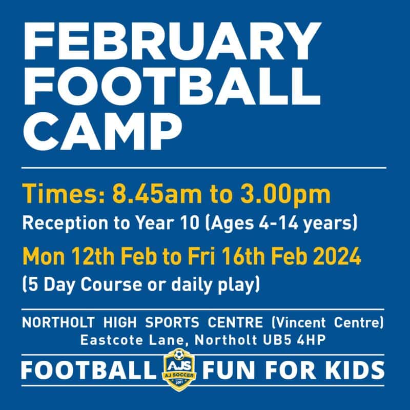 February Football Camp 2024 Boys and Girls AJ Soccer