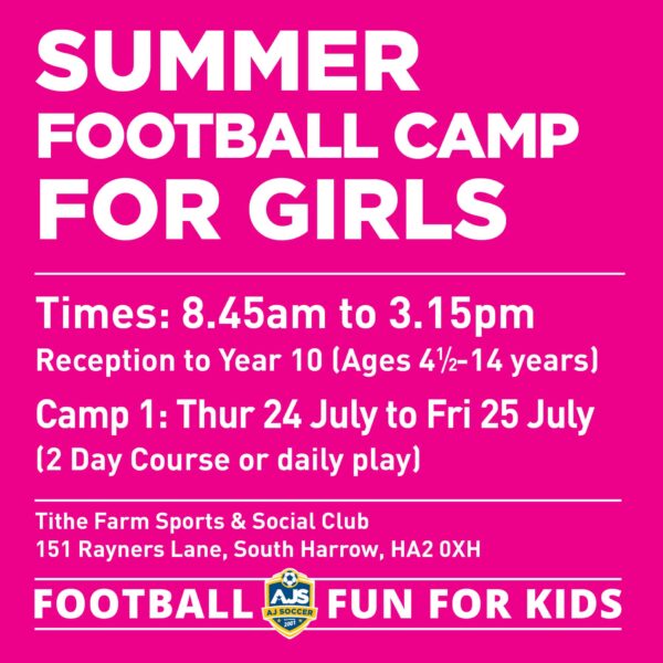 Camp 1 - Summer Football Camp 2025 Girls only