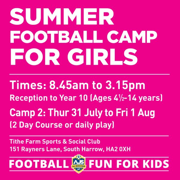 Camp 2 - Summer Football Camp 2025 Girls only