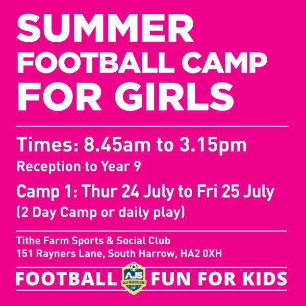 Camp 1 - Summer Football Camp 2025 Girls only