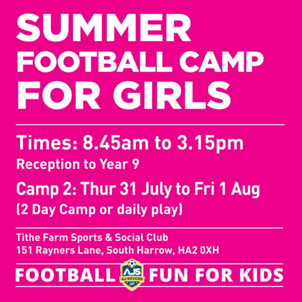 Camp 2 - Summer Football Camp 2025 Girls only