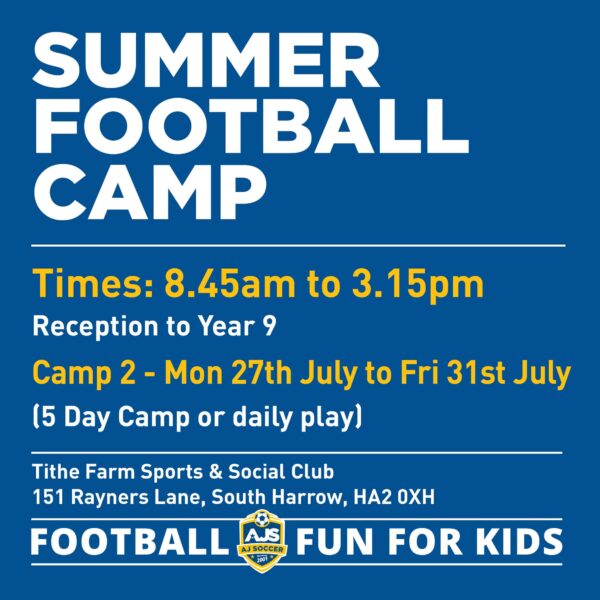 Camp 2 – Summer Football Camp 2026 Boys & Girls
