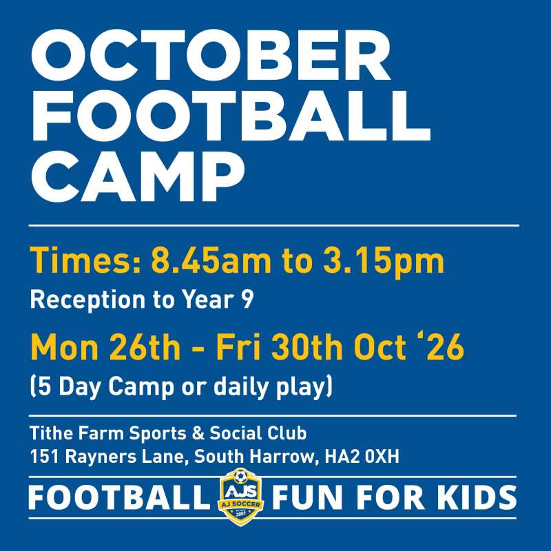 October Football Camp 2026 Boys & Girls